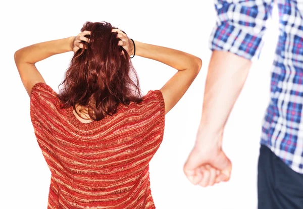 Couple fighting — Stock Photo, Image