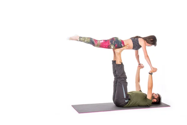 Pareja de yoga —  Fotos de Stock