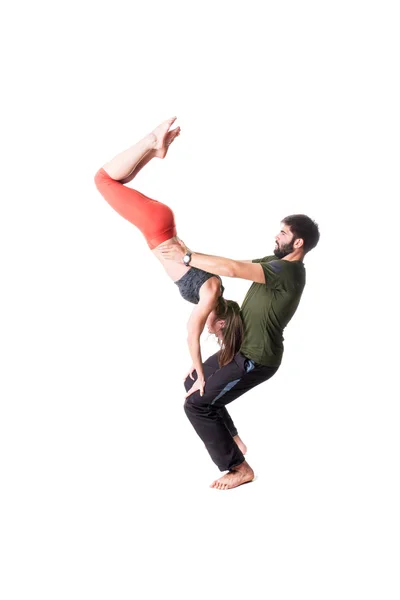 Acrobatic exercise — Stock Photo, Image