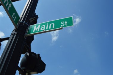 Main Street Sign clipart