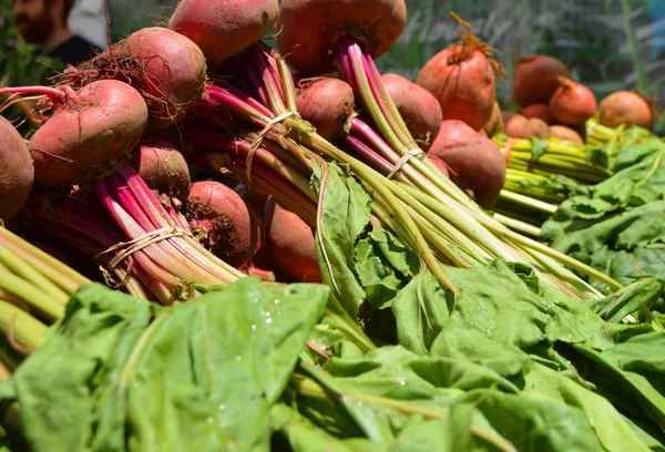 Remolacha en el Mercado de Agricultores — Foto de Stock