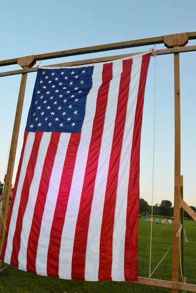 Bandera americana colgante — Foto de Stock