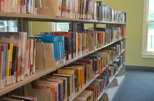 Library Bookshelves — Stock Photo, Image