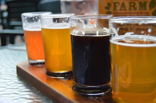 Beer Flight — Stock Photo, Image