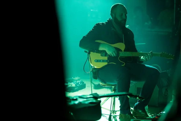 Bu düzeltme eki gökyüzü Postrock grup performansı — Stok fotoğraf