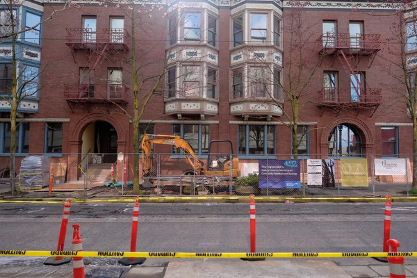 Pdx renovace historické činžovní dům — Stock fotografie