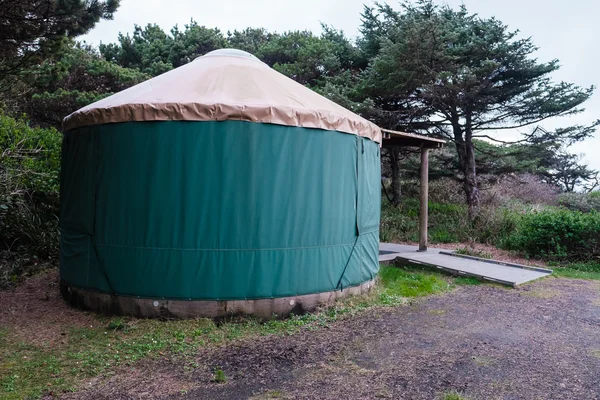 Camping Yurt op de kust van Oregon — Stockfoto