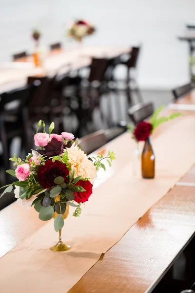 Matrimonio Fiori in Bottiglie — Foto Stock