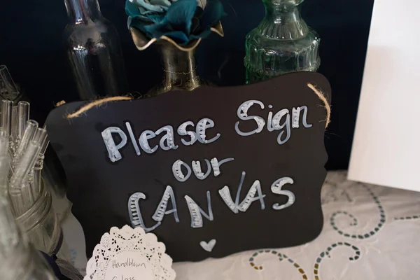 Wedding Table Sign — Stock Photo, Image