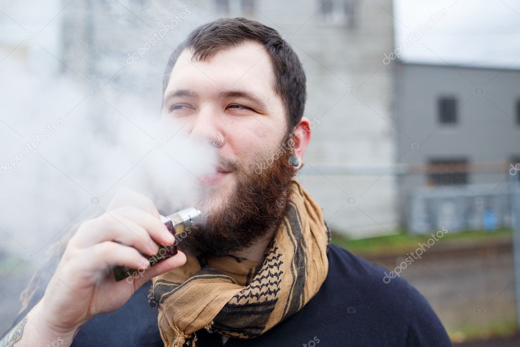 Urban Vaping Lifestyle Portrait