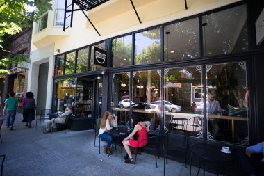 GD 23 Barista kahve dükkan Portland Oregon