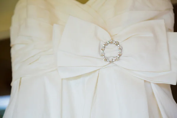 Vestido de casamento branco — Fotografia de Stock