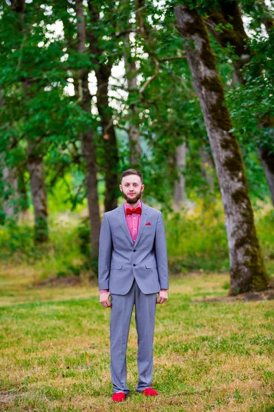 Groom Wedding Day Fashion — Stock Photo, Image