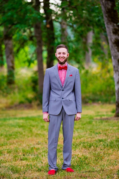 Groom Wedding Day Fashion — Stock Photo, Image