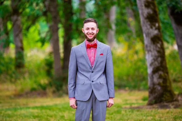 Groom Wedding Day Fashion — Stock Photo, Image