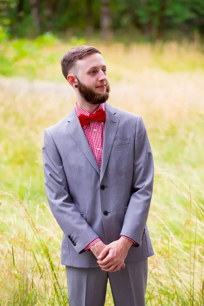 Groom Wedding Day Fashion — Stock Photo, Image