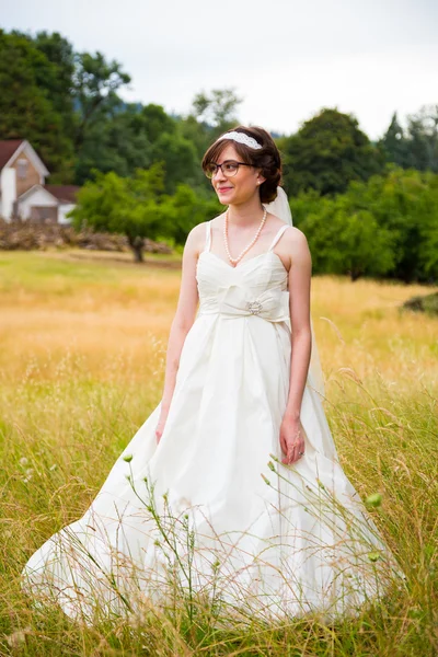 Bride Fashion Wedding Portrait — Stock Photo, Image