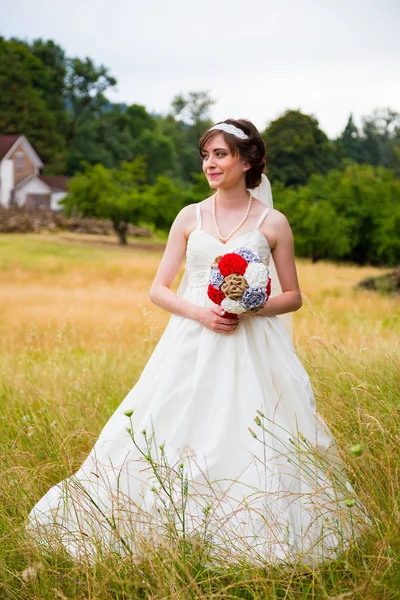 Braut Mode Hochzeit Porträt — Stockfoto