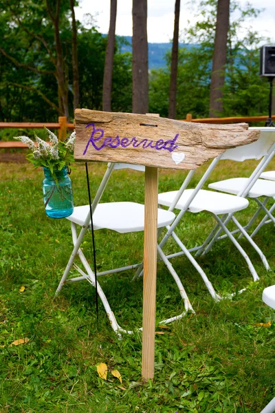 DIY Reserved Sign — Stock Photo, Image