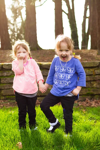 Identical Twins Lifestyle Portrait — Stock Photo, Image