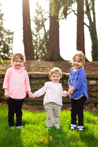 Retrato de estilo de vida de tres hermanas — Foto de Stock