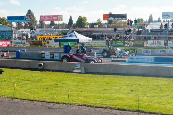 NHRA 30 yıllık Güz klasik Woodburn Dragstrip — Stok fotoğraf