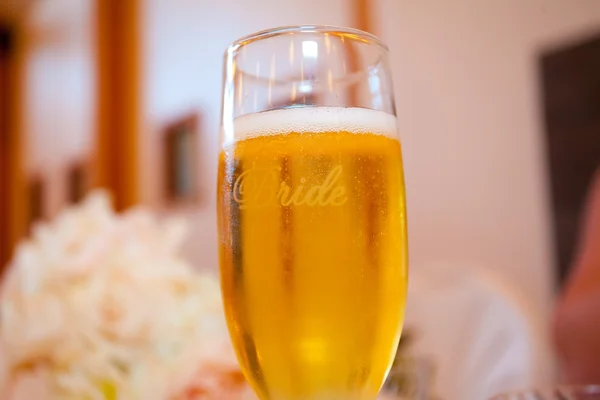 Bride Champagne Flute — Stock Photo, Image