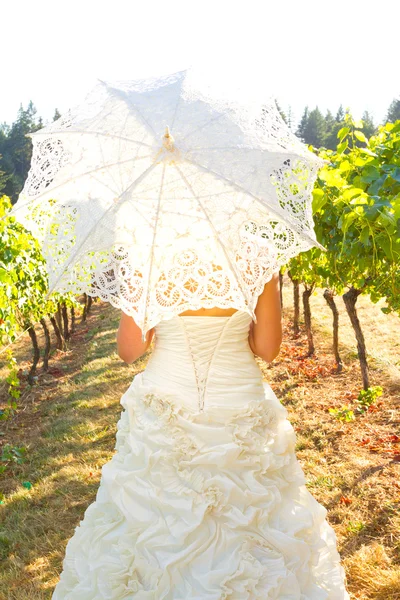 Giorno del matrimonio Ombrellone — Foto Stock