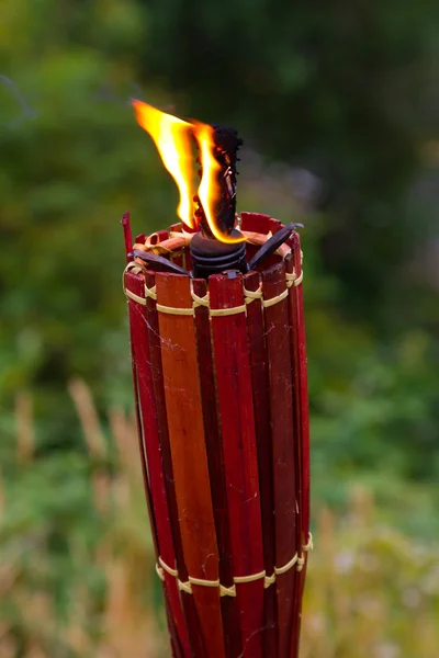 Tiki Torch Burning — Stock Photo, Image