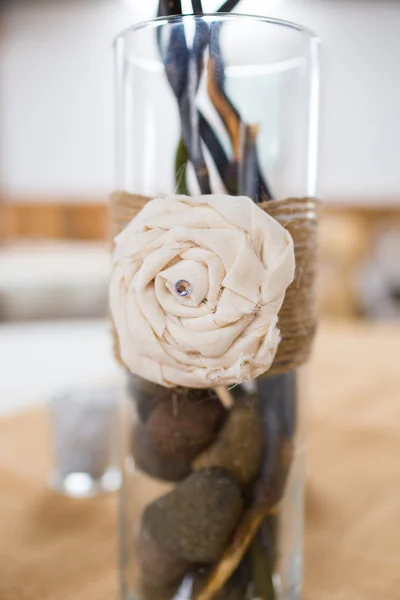 Wedding Reception Table Centerpiece — Stock Photo, Image