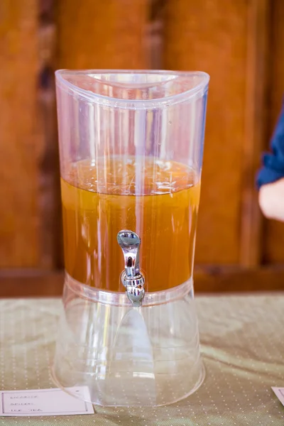 Iced Tea Jar at Wedding Reception — Stock Photo, Image