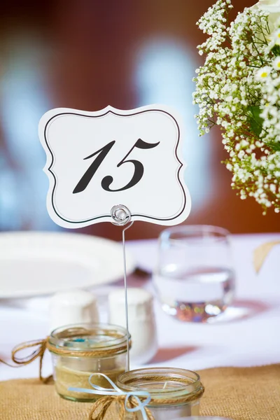 Wedding Table Number — Stock Photo, Image