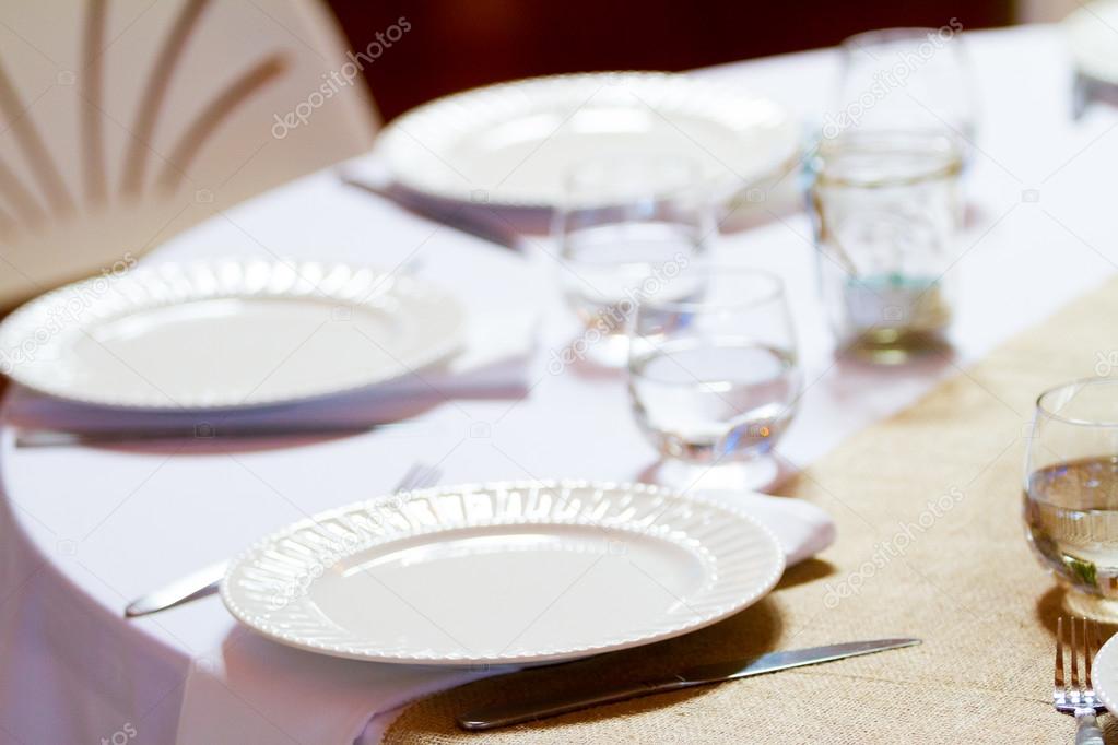 Wedding Reception Place Setting at Table