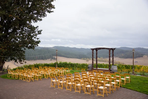 Regn Storm bröllop ceremoni — Stockfoto