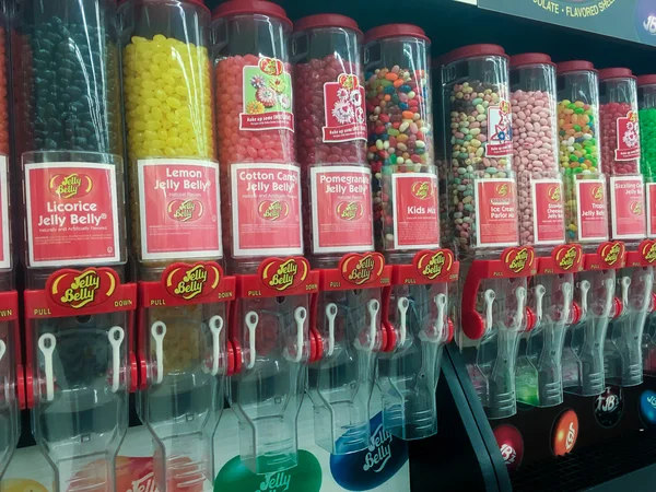 Jelly Belly ömlesztett szakasz boltban — Stock Fotó