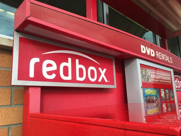 Redbox film kiralama makineleri — Stok fotoğraf