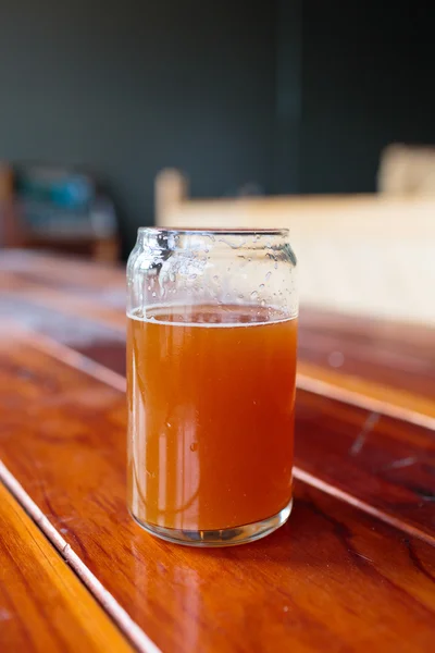 IPA Glass on Wood Table — Stock Photo, Image