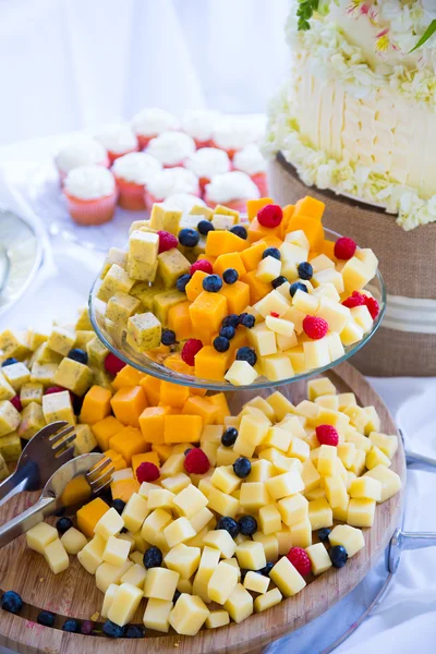 Bandeja de queso de recepción de boda — Foto de Stock