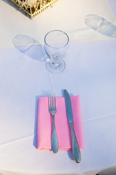 結婚式レセプション テーブル デコレーション — ストック写真