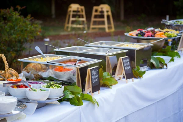 Bruiloft receptie Buffet diner — Stockfoto