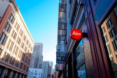 Leica Storefront Downtown San Francisco clipart