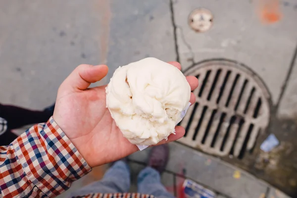 Chinese Pork Bun at Bakery — Stock Photo, Image