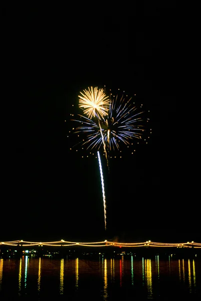 New Year's Eve Firework Display in Arizona — Stock Photo, Image