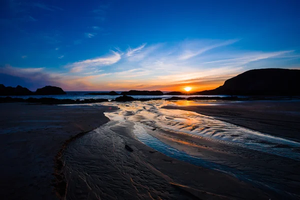 Seal Rock Beach ao pôr do sol em Oregon — Fotografia de Stock
