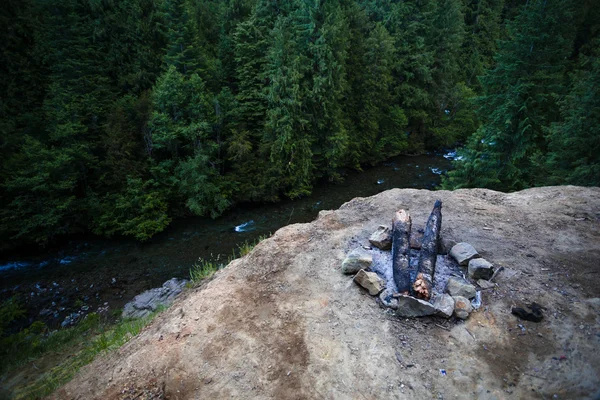 Místo táboráku v Oregonu — Stock fotografie
