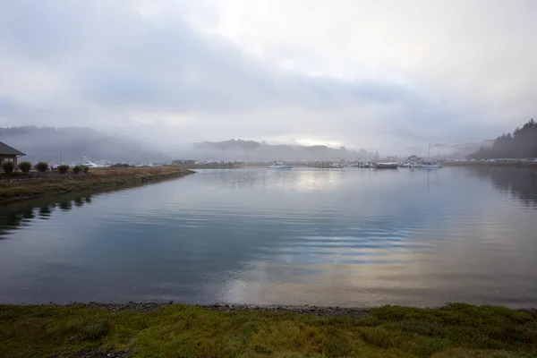 Winchester Bay Marina a přístav — Stock fotografie