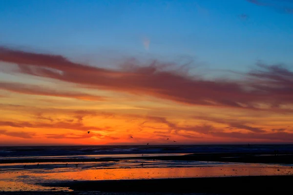 Oregon Beach Coucher de soleil à Lincoln City — Photo