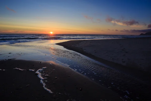 Oregon Beach Tramonto a Lincoln City — Foto Stock