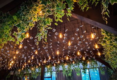 Çatı ışıkları dekorasyonu kapat