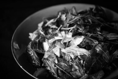 Taze marul karışımı. Yakın plan.